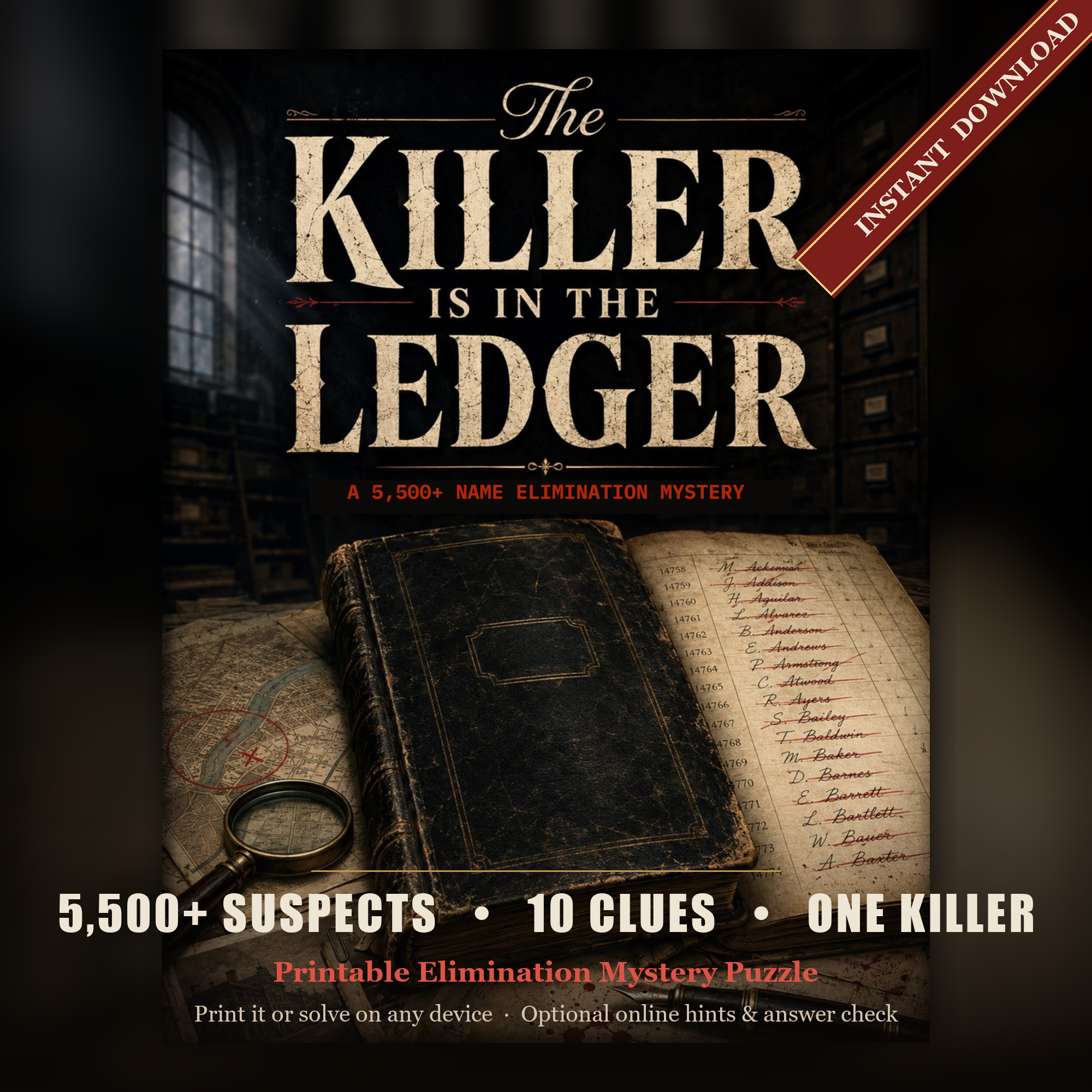 This Is Not Your Average Whodunit: Why The Killer Is in the Ledger Is a Different Kind of Mystery Puzzle