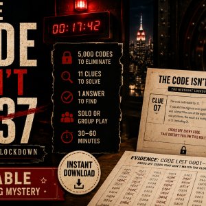 Cozy Saturday Night at Home: Printable Elimination Puzzle for Logic Puzzle Lovers