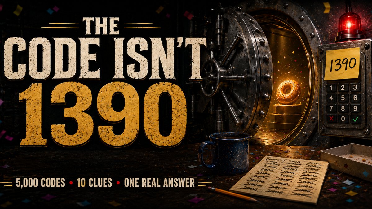 5,000 Codes, 10 Clues, One Real Answer: The Code Isn't 1390
